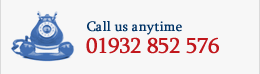 Call us on 01932 852 576